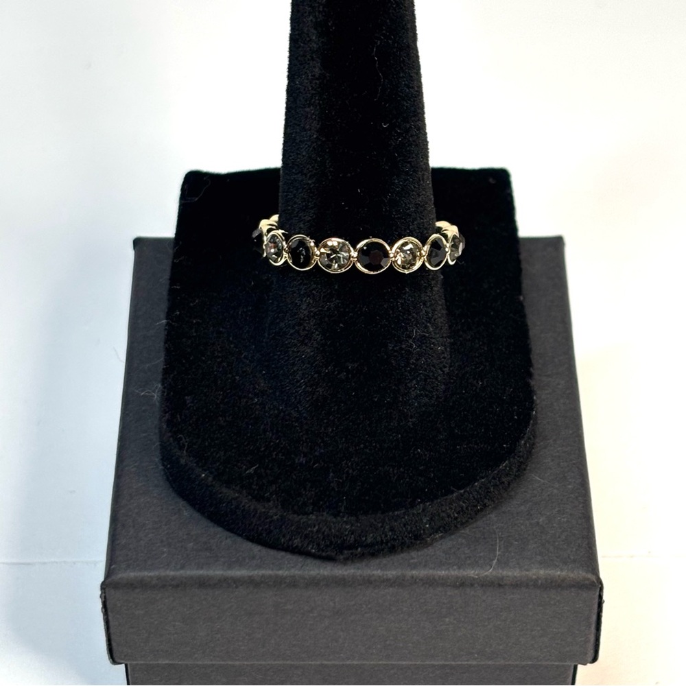 Alice Cubic Zirconia Ring (black/grey)